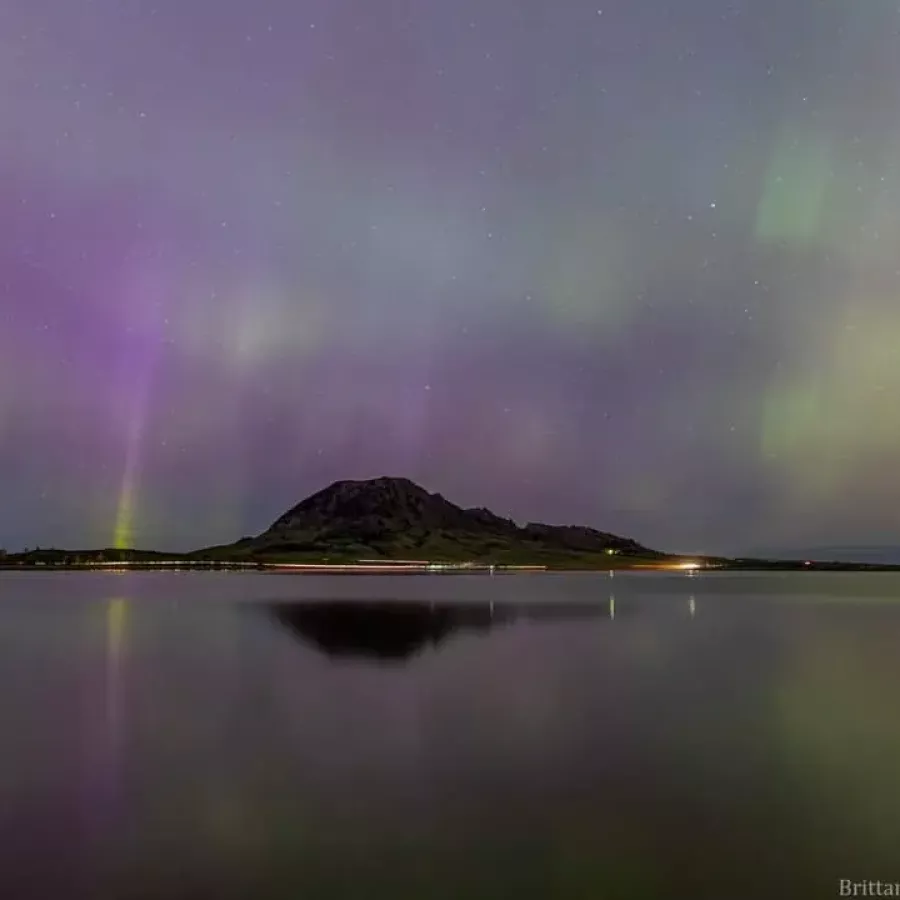 Aurora Borealis at Bear Butte Lake 